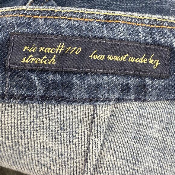 Citizens of Humanity Jeans Women's 26 (2) Blue Ricrac Low Waist Wide Leg Preppy - Picture 6 of 16